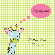 Giraff Inbjudningskort