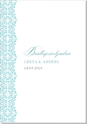 Freja Bröllopsinbjudan dubbel