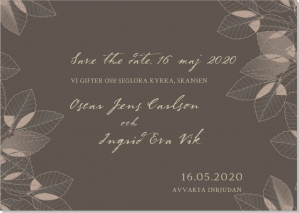 Leaves save the date