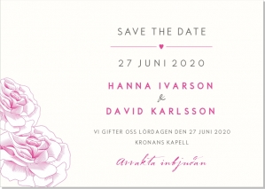 Rose save the date