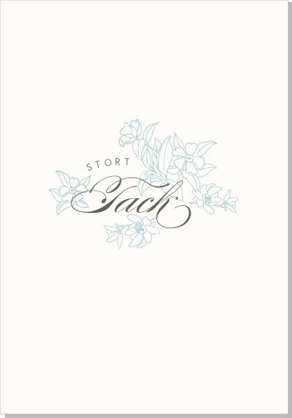 Printable Flowery Text Tackkort