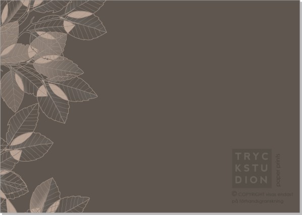 Printable Leaves Inbjudningskort