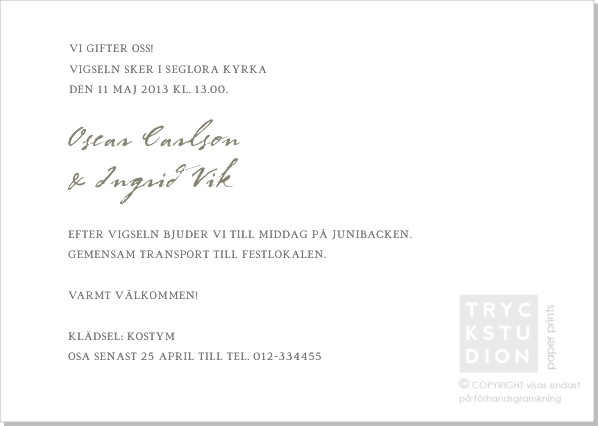 Printable Leaves Inbjudningskort