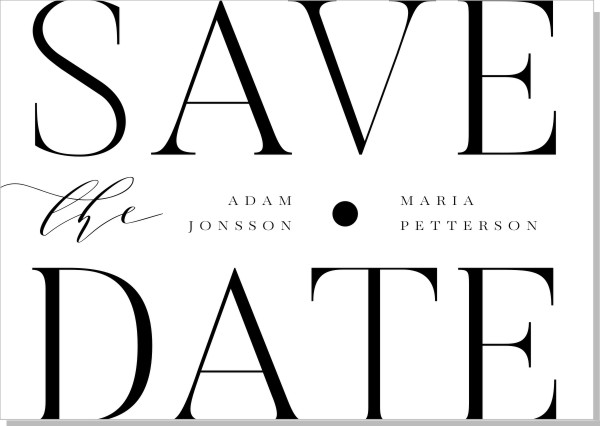 Printable Cleo Save the date + kuvert