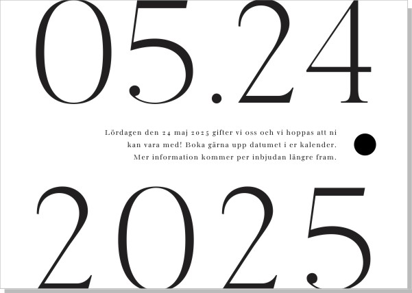 Printable Cleo Save the date + kuvert