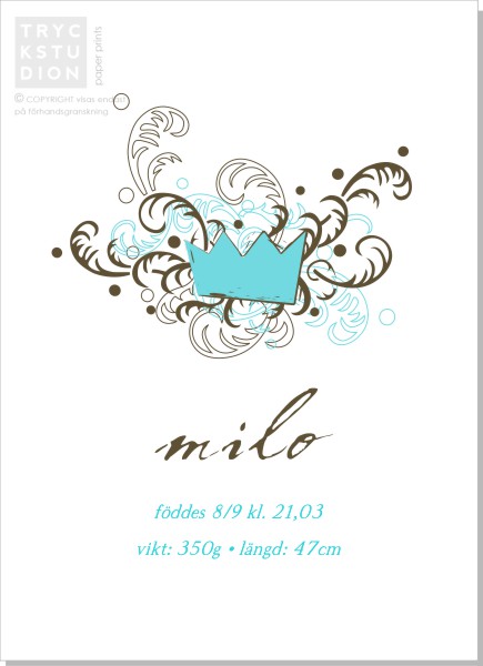 Printable Liten kille Poster