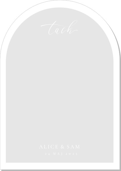 Printable Lima Tackkort Arch