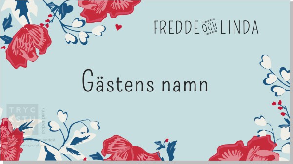 Printable Garden Placeringskort Namn