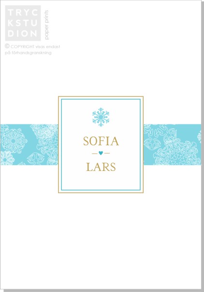 Printable Winter Frost Inbjudningskort