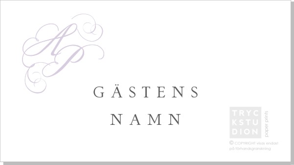 Printable One Placeringskort Namn