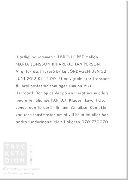 Printable Pico Inbjudningskort