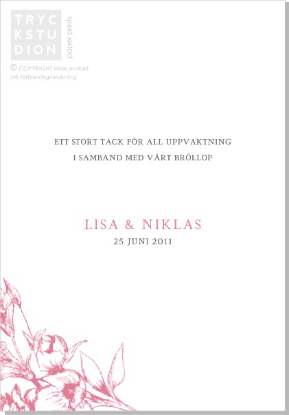 Printable Blooming Tackkort