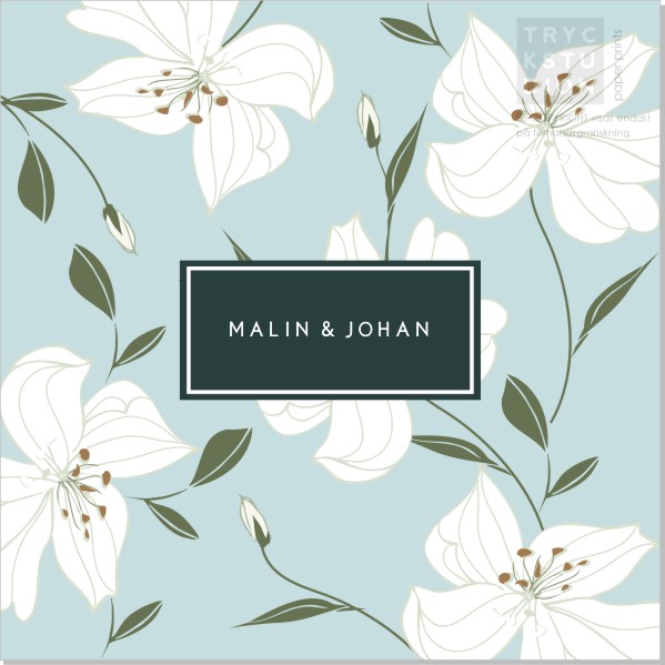 Printable Lily Inbjudningskort