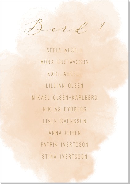 Printable Bon Bordkort A5